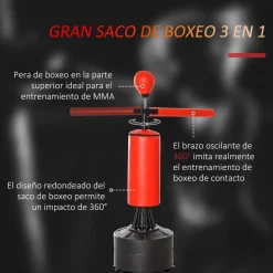 Clearance - Saco de boxeo de pie con brazo giratorio Deportes