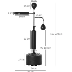 - Saco de boxeo de pie*Homcom