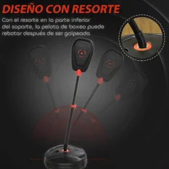 Homcom - Saco de boxeo infantil de pie 124 cm*AIYAPLAY