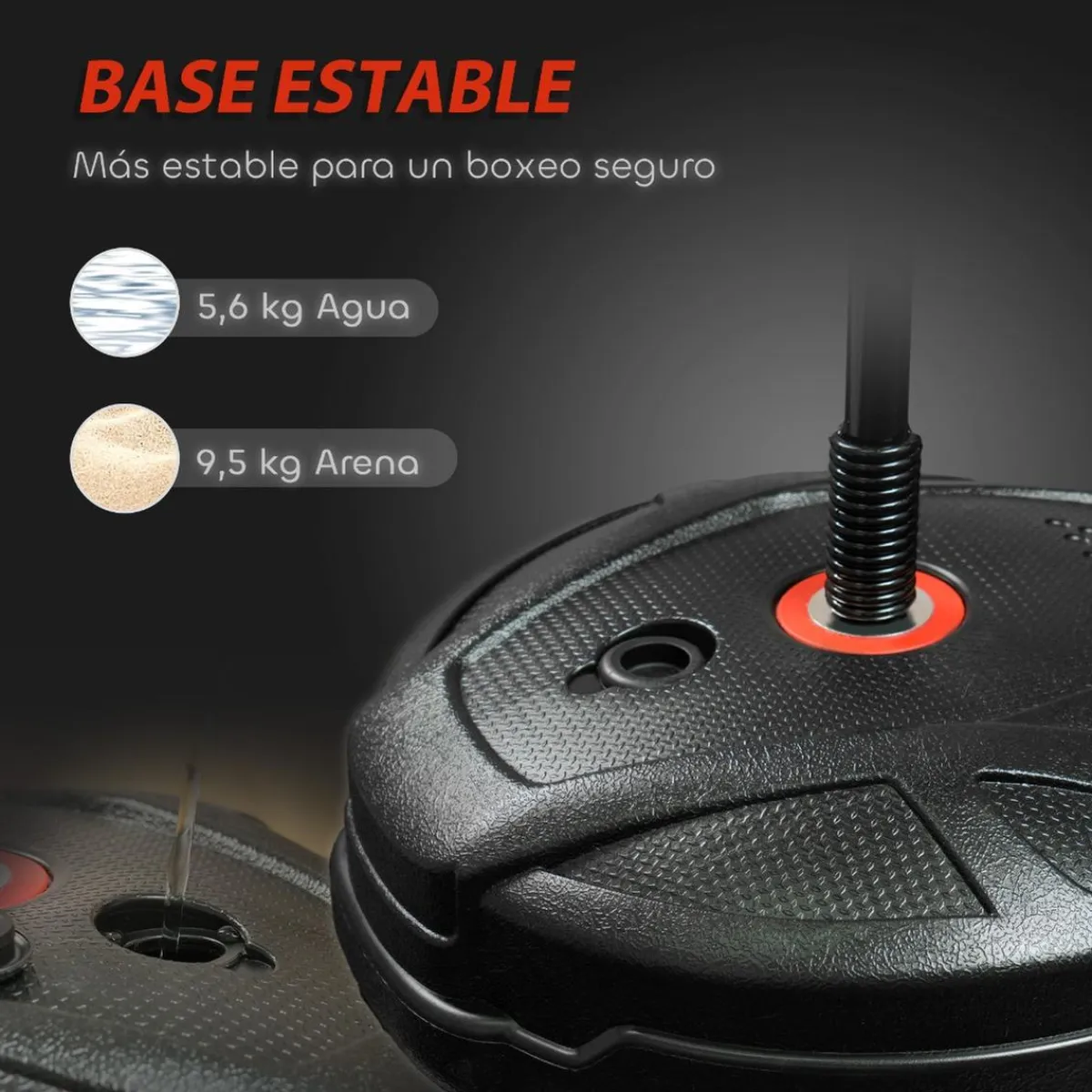 Homcom - Saco de boxeo infantil de pie 124 cm*AIYAPLAY