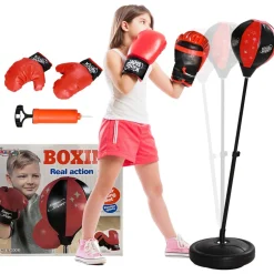 Outlet Homcom - Saco de boxeo infantil de pie 102 cm Deportes