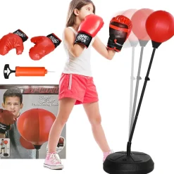 Outlet Homcom - Saco de boxeo infantil de pie 147 cm Deportes