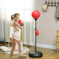 Outlet Homcom - Saco de boxeo infantil de pie 147 cm Deportes