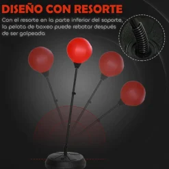 Outlet Homcom - Saco de boxeo infantil de pie 147 cm Deportes