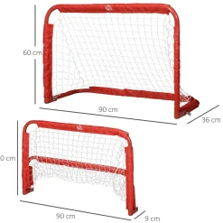 - Set de 2 porterías plegables de fútbol*Homcom
