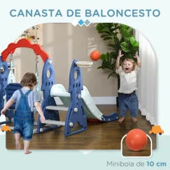 Best Homcom - Set juegos interior infantil 3 en 1 Entretenimiento·Hamacas Y Columpios