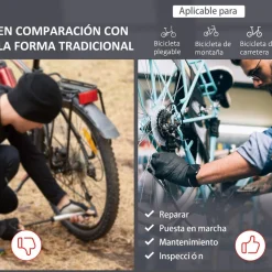- Soporte para reparación de bicicleta*Homcom New
