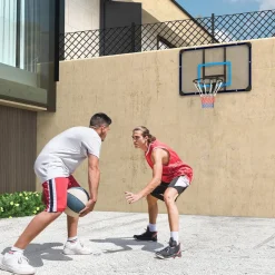Homcom - Tablero con canasta baloncesto para pared Deportes