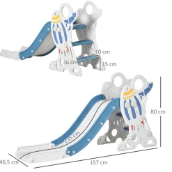 Clearance - Tobogán infantil azul Toboganes