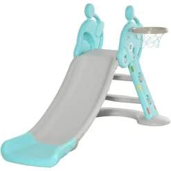 - Tobogán Infantil con Aro Baloncesto*Homcom Hot