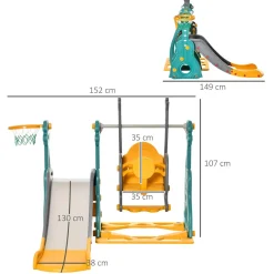 Discount - Tobogán infantil con columpio Toboganes