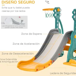 Discount - Tobogán infantil con columpio Toboganes