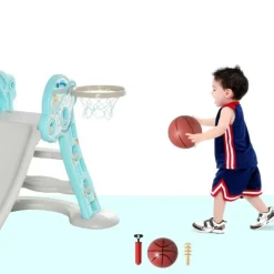 Sale - Tobogán Infantil con Aro Baloncesto Toboganes