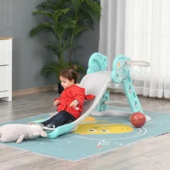 Sale - Tobogán Infantil con Aro Baloncesto Toboganes