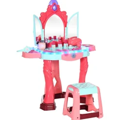 Hot - Tocador infantil con cajón y taburete Muñecas