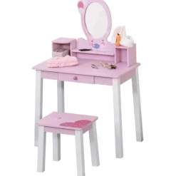 - Tocador Infantil con Taburete y Espejo*Homcom Best