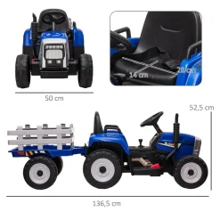 - Tractor eléctrico batería con remolque y mando a distancia*Homcom Online