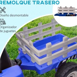 - Tractor eléctrico batería con remolque y mando a distancia*Homcom Online