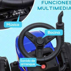 - Tractor eléctrico batería con remolque y mando a distancia*Homcom Online