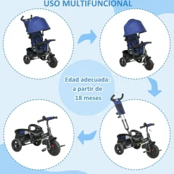 - Triciclo evolutivo Azul*Homcom Discount