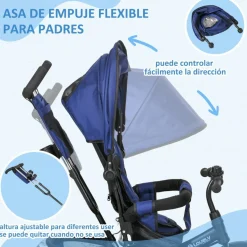 - Triciclo evolutivo Azul*Homcom Discount