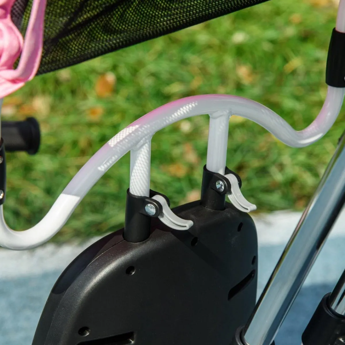 - Triciclo para bebé con capota Rosa*Homcom Discount