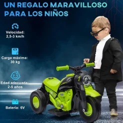 Homcom - Trimoto eléctrica batería 6 V con música y juegos Amarillo*AIYAPLAY Discount