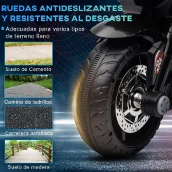 Clearance - Trimoto eléctrica infantil Negro/Azul Vehículos De Batería O A Pedales
