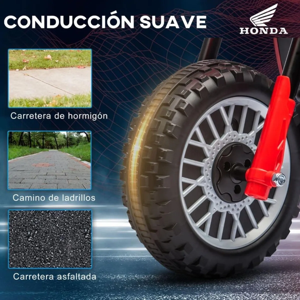 - Trimoto eléctrica infantil Honda*Homcom Clearance