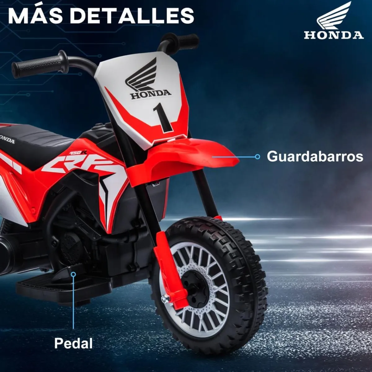 - Trimoto eléctrica infantil Honda*Homcom Clearance