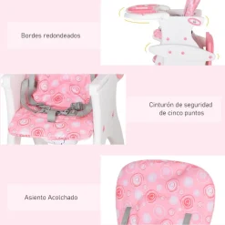 New - Trona 3 en 1 rosa Tronas·Tronas Bebe