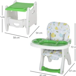 - Trona 3 en 1 verde*Homcom Best