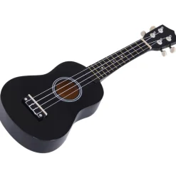 - Ukelele soprano 21" Madera Negro Música|Electrónicos