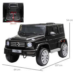 - Vehículo batería con mando Mercedes Negro*Homcom New