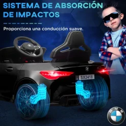 Homcom - Vehículo batería infantil BMW M4 Negro*AIYAPLAY Hot