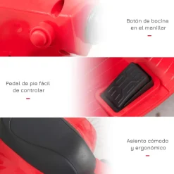 - Vespa roja Vehículo de batería Vehículos De Batería O A Pedales