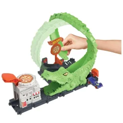 Hot Wheels - Ataque del cocodrilo: Pista para coches con lanzador y vehículo ㅤ*MATTEL Sale