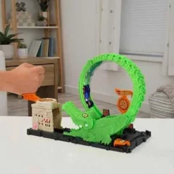 Hot Wheels - Ataque del cocodrilo: Pista para coches con lanzador y vehículo ㅤ*MATTEL Sale