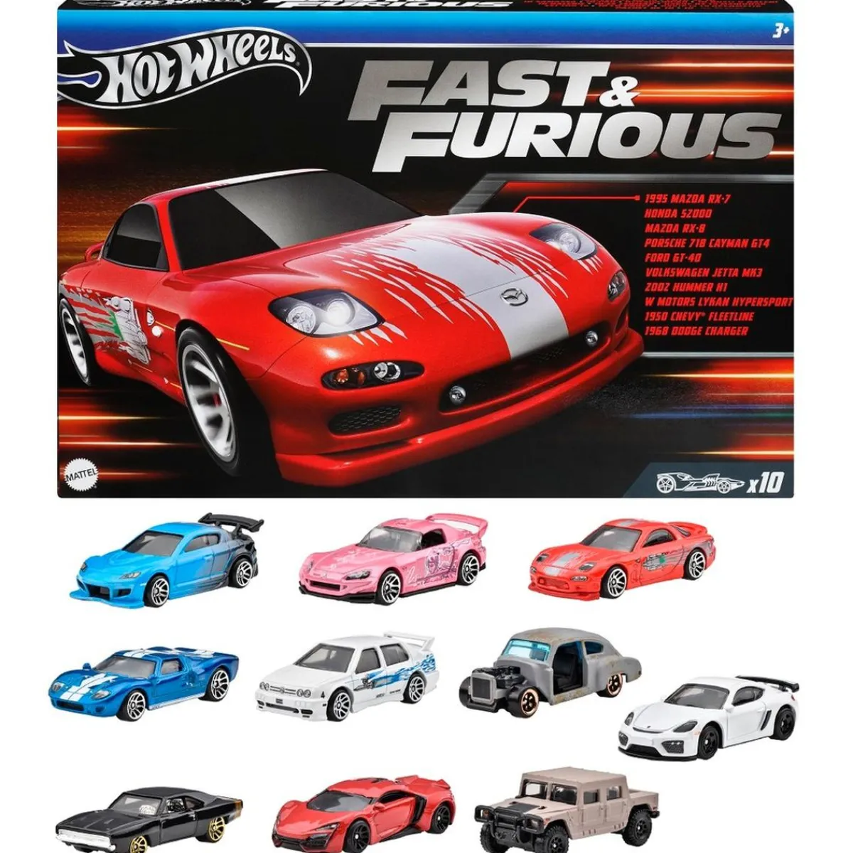 Hot Hot Wheels - Fast & Furious coche juguete pack 10 vehículos Vehículos Y Circuitos