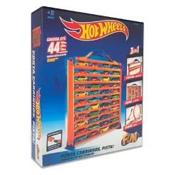 Discount Hot Wheels - Maletín portacoches 3 en 1 Vehículos Y Circuitos