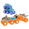 Outlet Hot Wheels - Monster Trucks Power Smashers Multipack Vehículos Y Circuitos