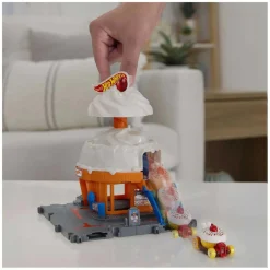 Hot Wheels - Pista de carreras City Tienda de helados con 1 vehículo incluido ㅤ*MATTEL Discount
