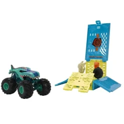 Hot Wheels - Vehículo Hot Wheels Monster Truck 1:24 con jaula de choque gigante*MATTEL Discount