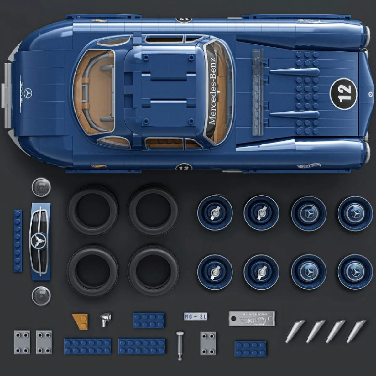 Hot Hot Wheels Premium - Mercedes 300 SL Juguetes De Construcción