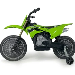 Discount - Moto Cross Kawasaki KX85 de 12V Verde Vehículos De Batería O A Pedales
