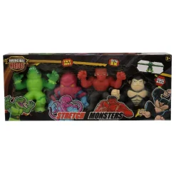 Hot Invincible Heroes - Pack 4 monstruos Stretchy (varios modelos) Figuras De Acción