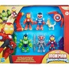 Online Iron Man and his Awesome Friends - Pack de Vengadores Blindados Coleccionables Y Mini Mundos