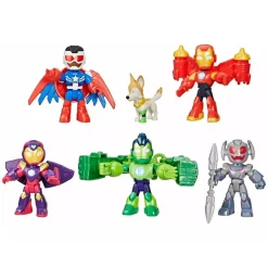 Online Iron Man and his Awesome Friends - Pack de Vengadores Blindados Coleccionables Y Mini Mundos