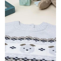 Jersey bebé gris con bordado de ositos*Prenatal Best