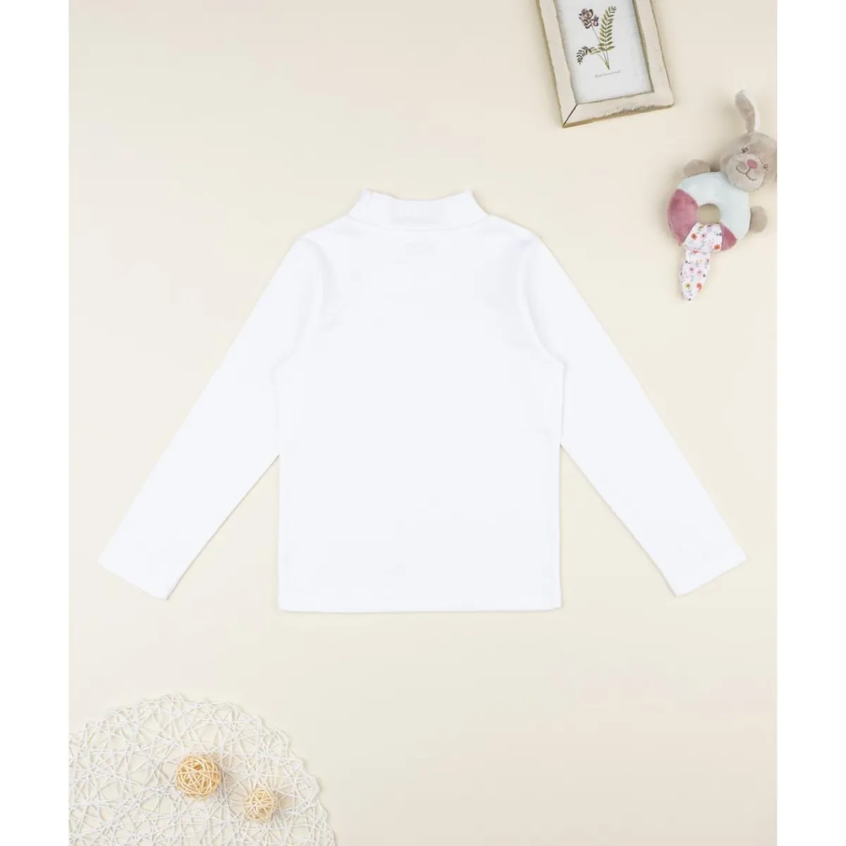 Jersey cuello alto blanco niño*Prenatal Hot